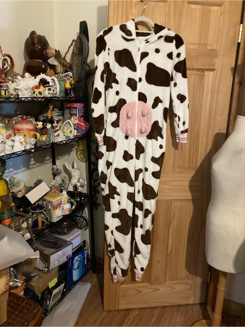 Secret Treasures brown cow adult onesie for sleep/cosplay/costume